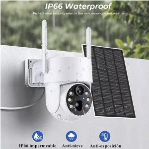 Cámara de Seguridad Solar WiFi PTZ | 100% Autónoma y Sin Cables